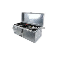 2013 novo quente caixa de armazenamento caso de ferramentas de alumínio com bandeja